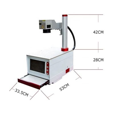 Stainless Steel 60W JPT Laser Marking Machine CE Certification
