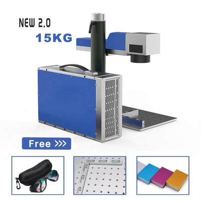 30W macchina di marcatura laser a fibra ottica mini dell'acciaio del metallo IPG di colore profondo