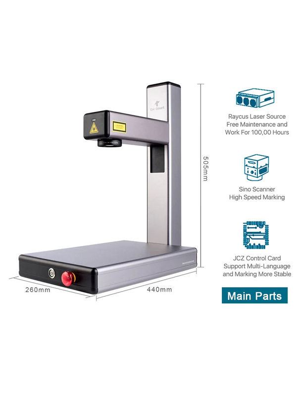 High Speed 240V 1064nm Portable Laser Marking Machine CE Approved