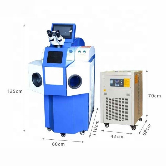 200w blue Gold jewelry silver laser spot YAG laser welder Vertical welding machine
