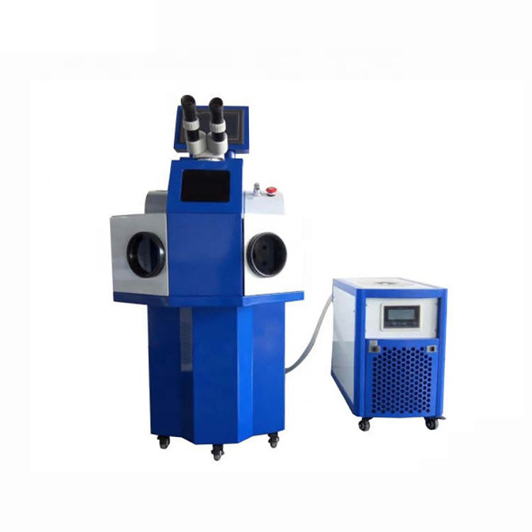 200w blue Gold jewelry silver laser spot YAG laser welder Vertical welding machine