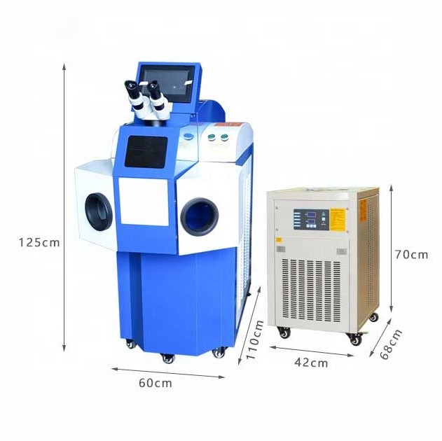 200w blue Gold jewelry silver laser spot YAG laser welder Vertical welding machine