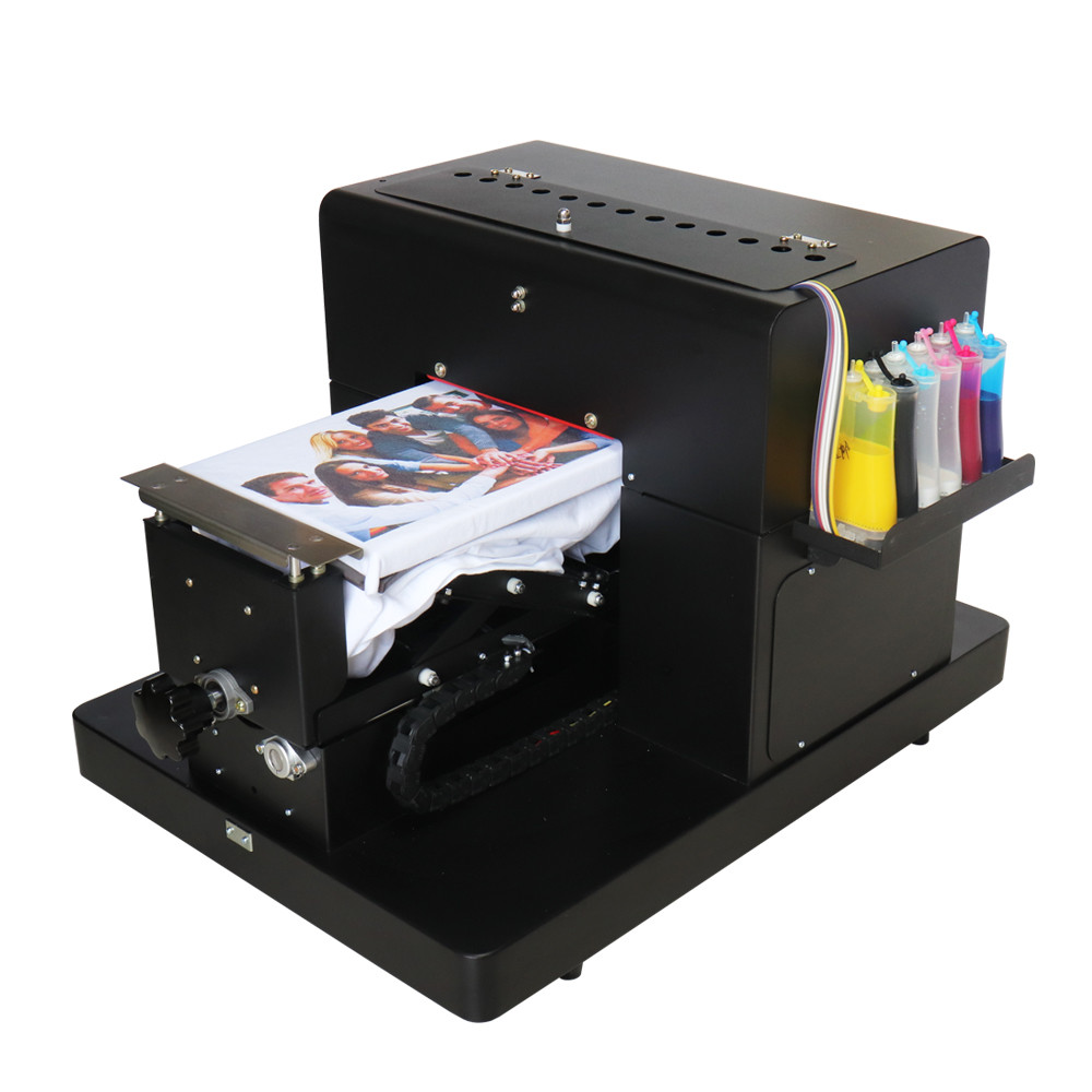 Color multifunctional flat panel UV printer A4 automatic DTG printing mobile phone case