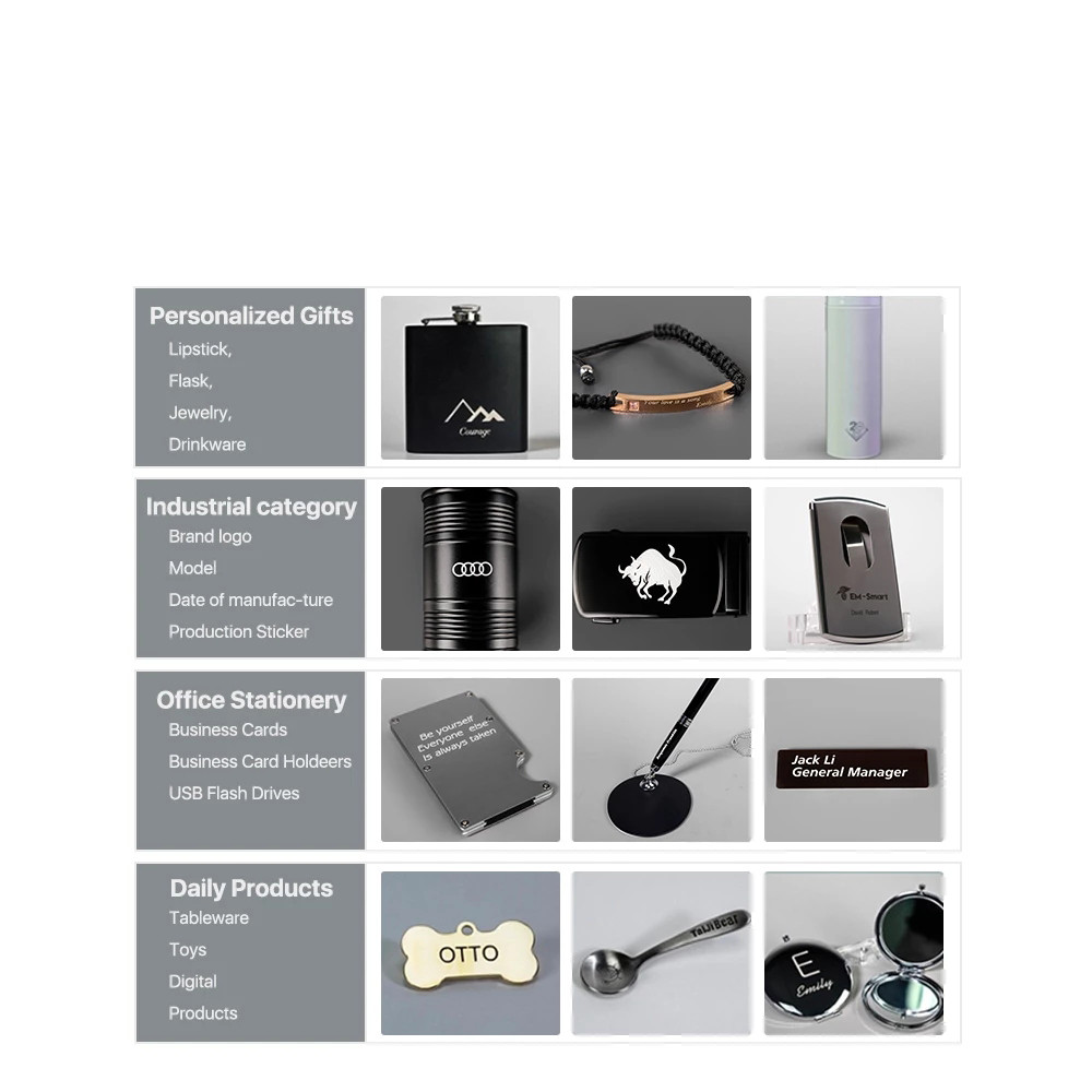 20W optical fiber laser intelligent Lite marking machine DIY metal stainless steel